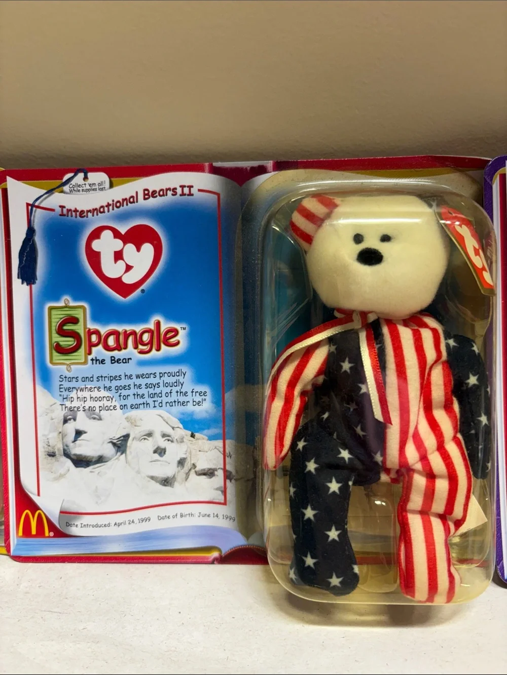 Ty Beanie Baby Plush Bears - White, Purple, Red, Blue, Cream, Maroon